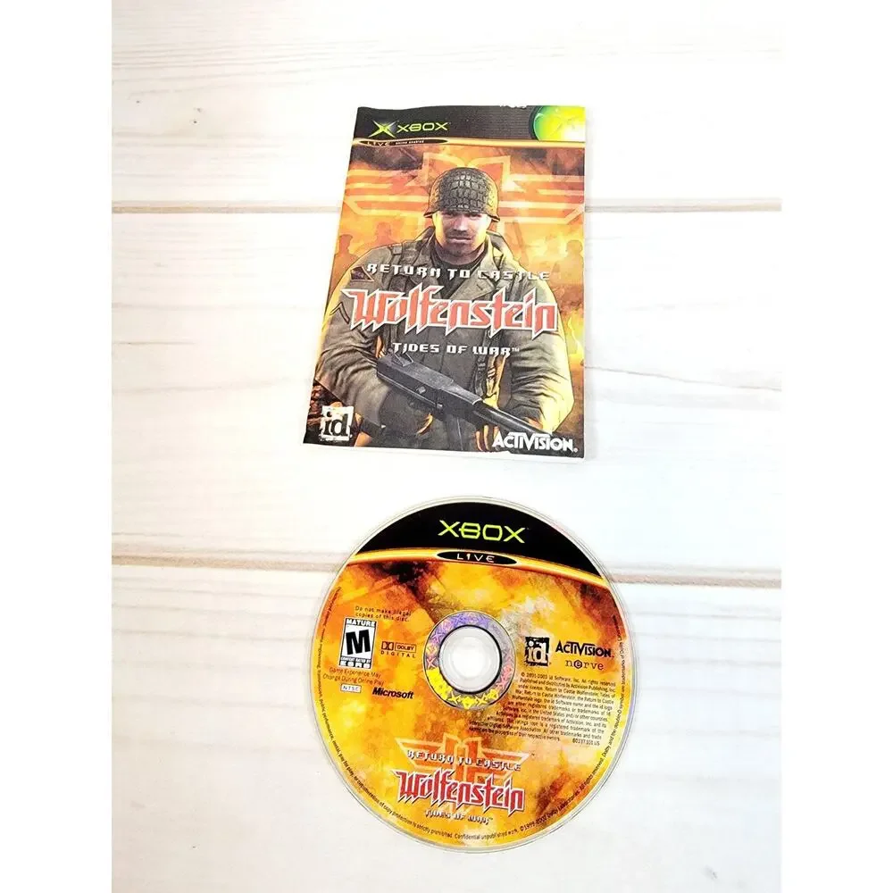 Return to Castle Wolfenstein: Tides of War (Xbox 2003) CIB Complete Tested